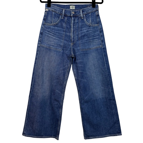 Citizens Of Humanity Denim - Citizens of Humanity Millie Wide Leg Crop Jeans
